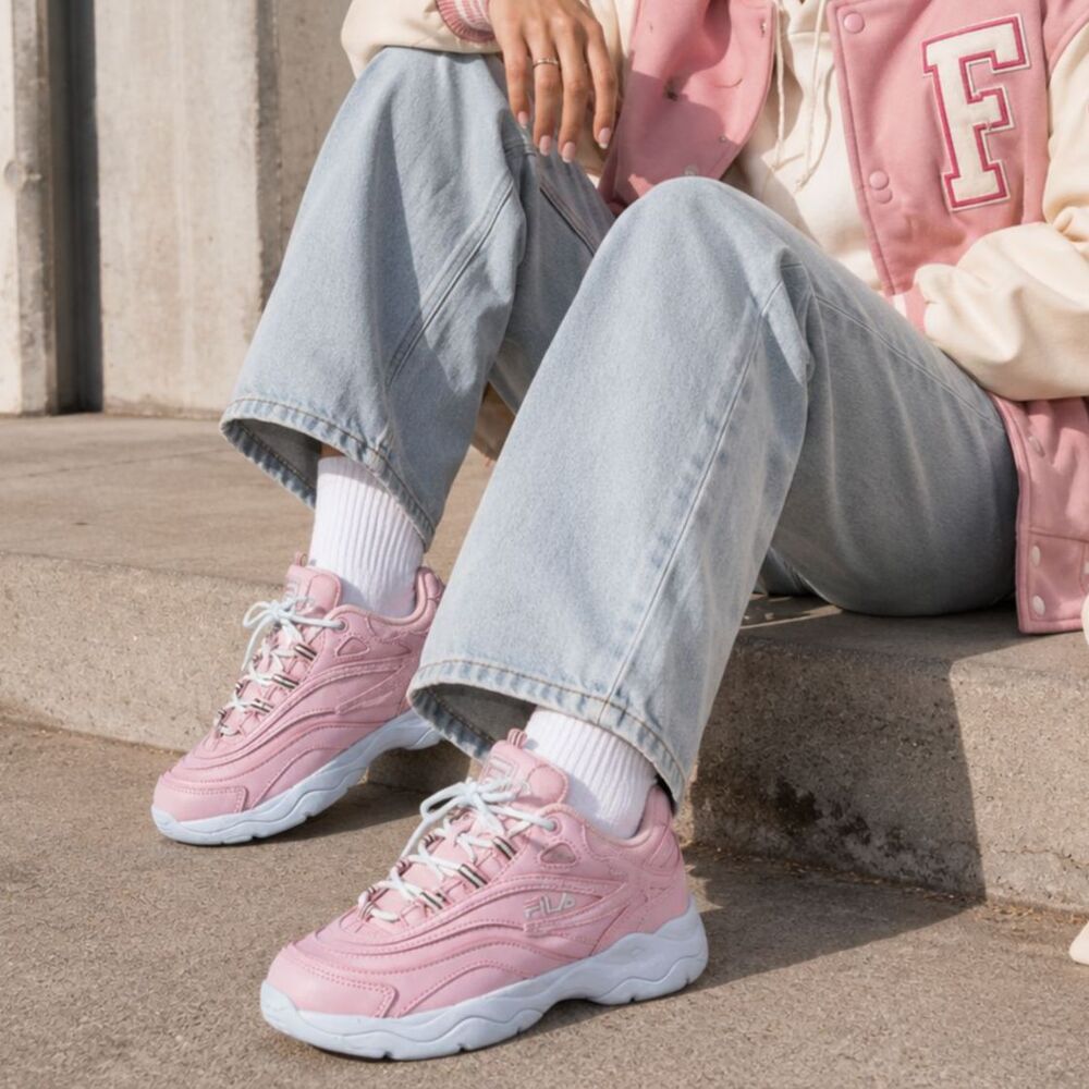 FILA Pink Chunky Sneakers Youth 4.5 Womens 6 Retro Y2K Athletic Shoes